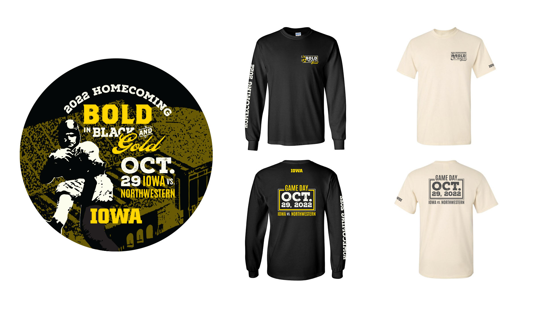 2022 Homecoming buttons and shirts