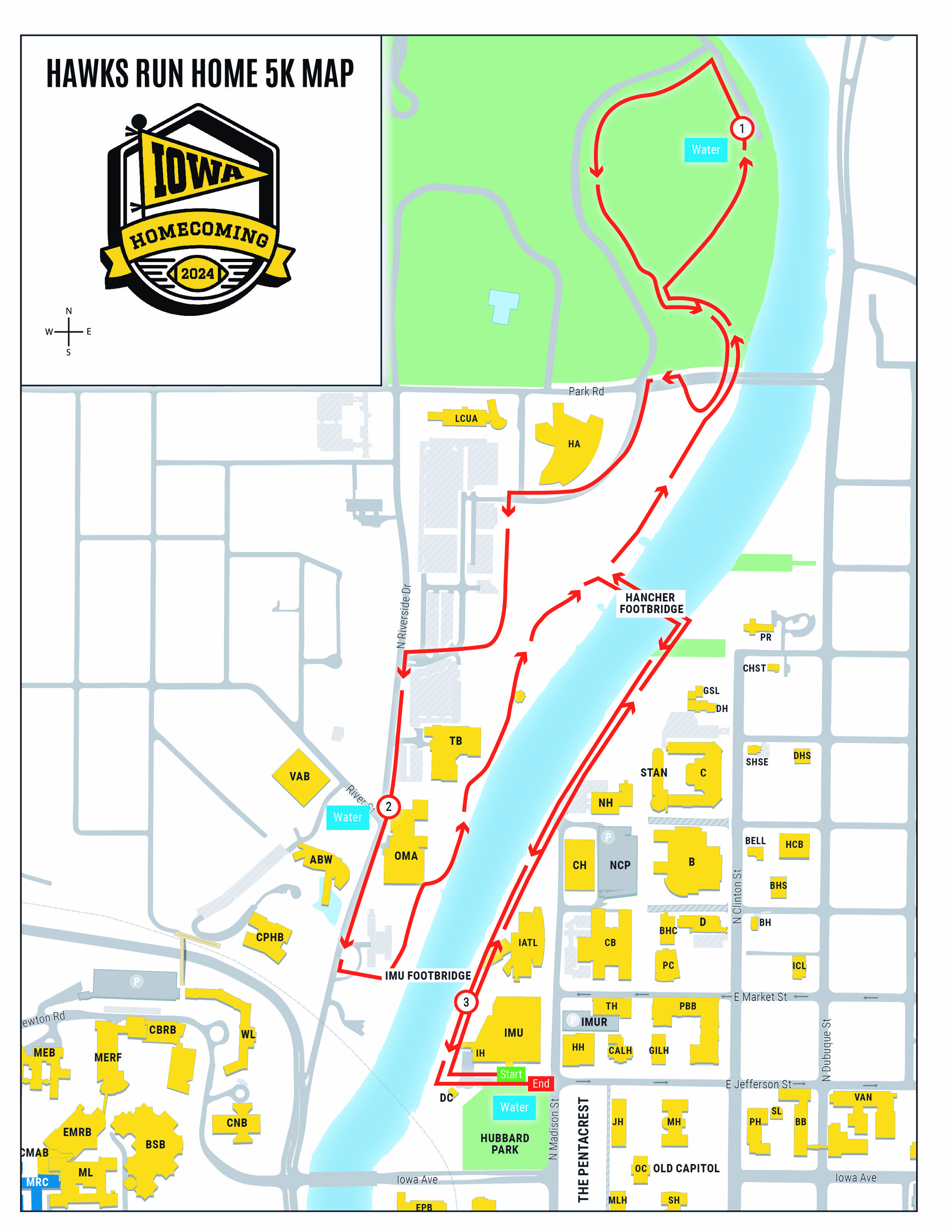 2024 Homecoming Digital 5k Map