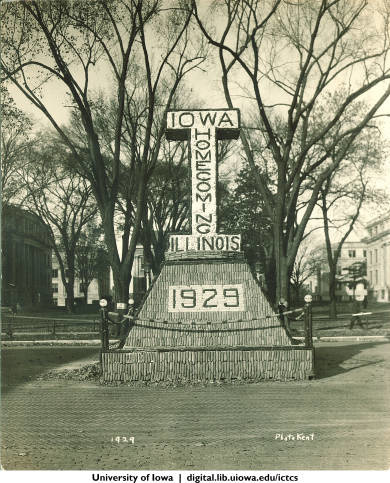 Homecoming Corn Monument 1929