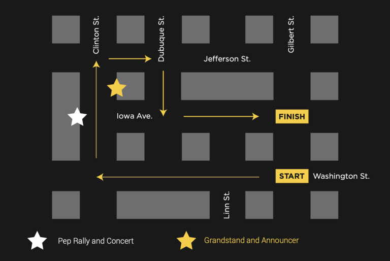 a map of the parade route.