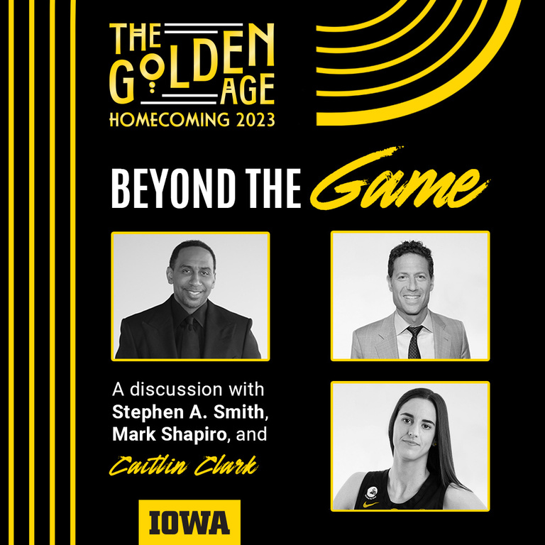 beyond the game: a conversation with Mark Shapiro, Stephen A. Smith, and Caitlin Clark.