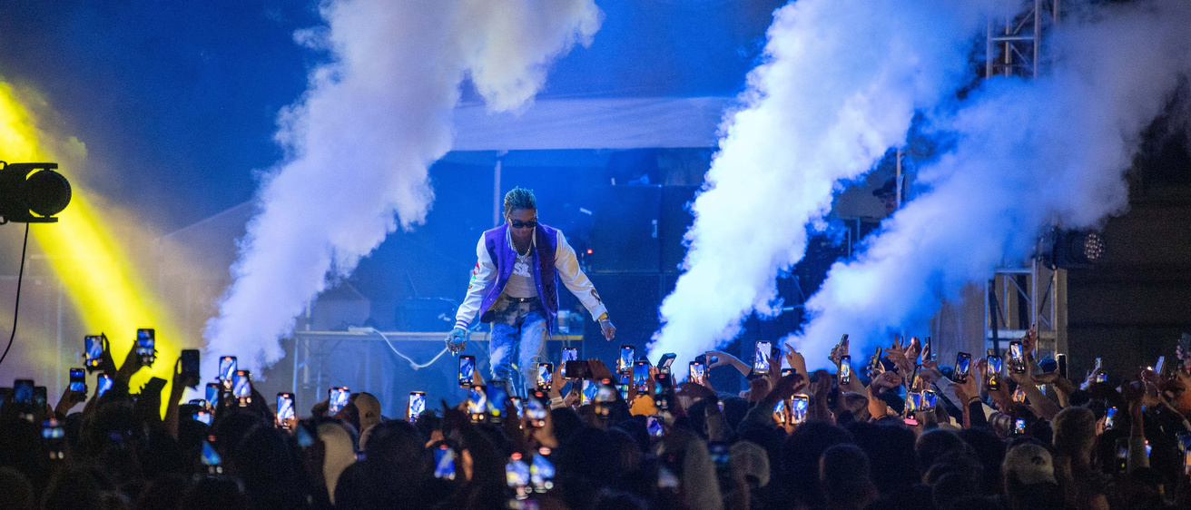 Swae Lee performing at Homecoming 2023