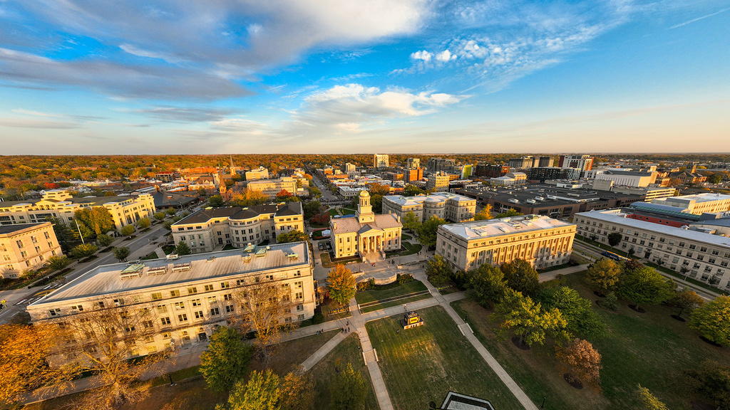 aerial view of the old capitol