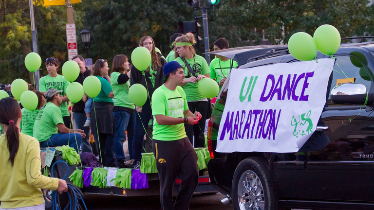 dance marathon in the parade